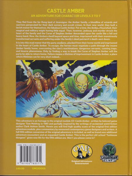 Original Adventures Reincarnated: #5 - Castle Amber (5E)