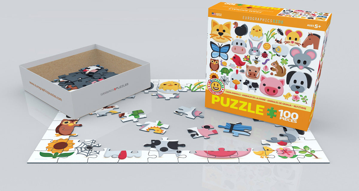 Puzzle: Emojipuzzles - Farm Animals - Emojis