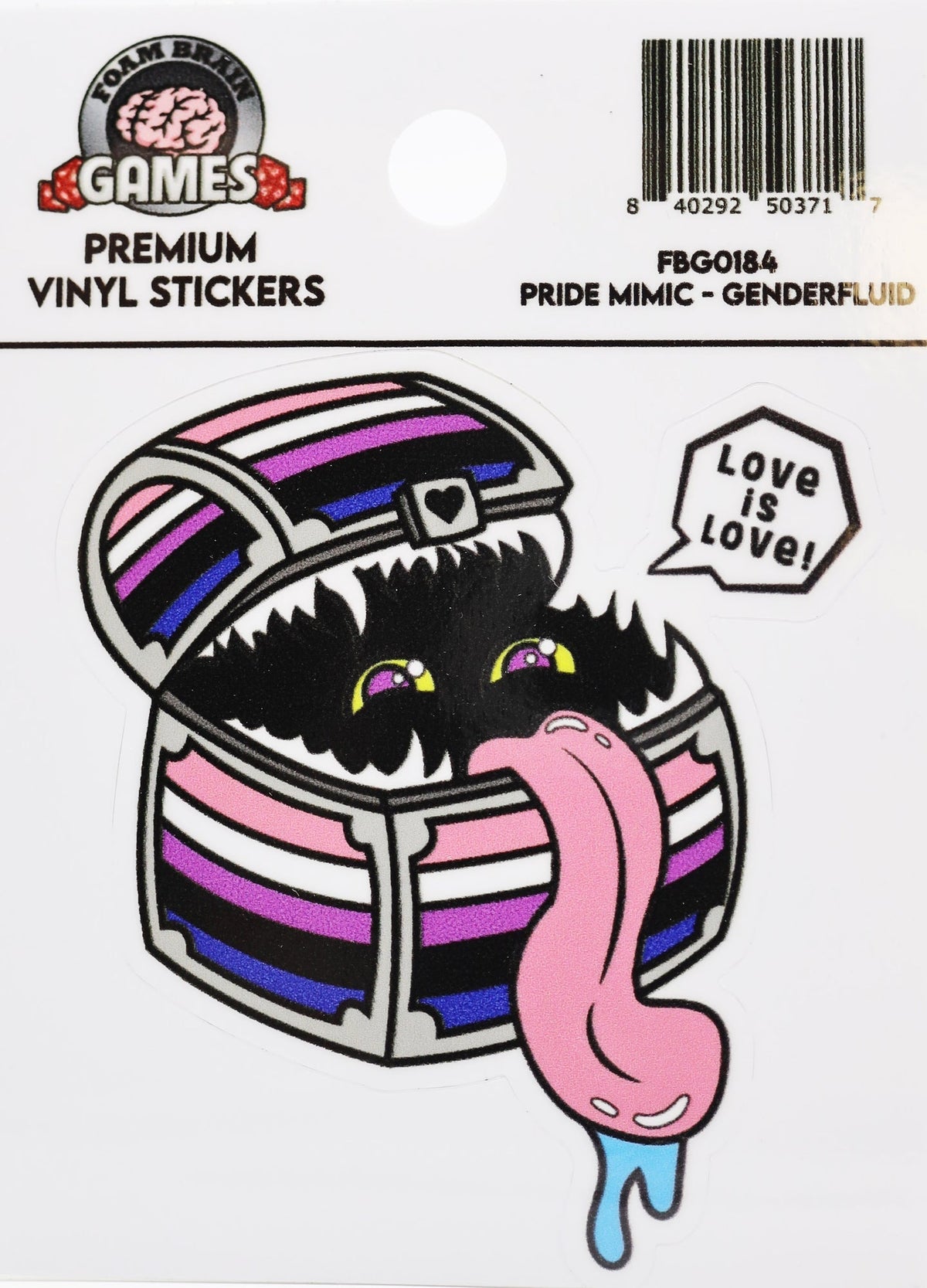 Pride Mimic Sticker: Genderfluid