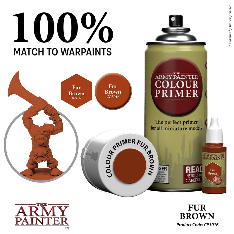 Army Painter Colour Primer: Fur Brown