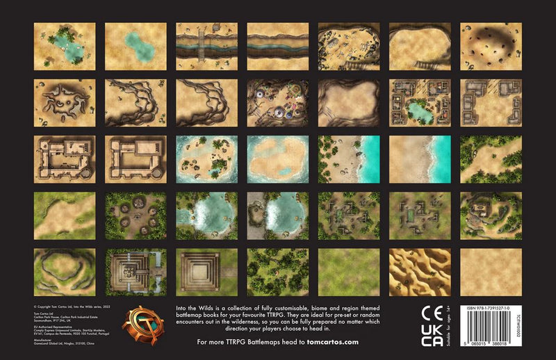 Into the Wilds Battlemap Books: Deserts & Jungles