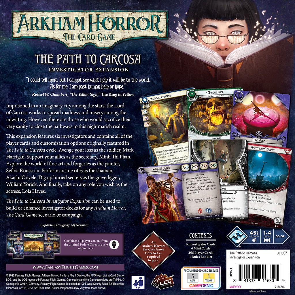 Arkham Horror LCG: The Path to Carcosa Investigator Expansion