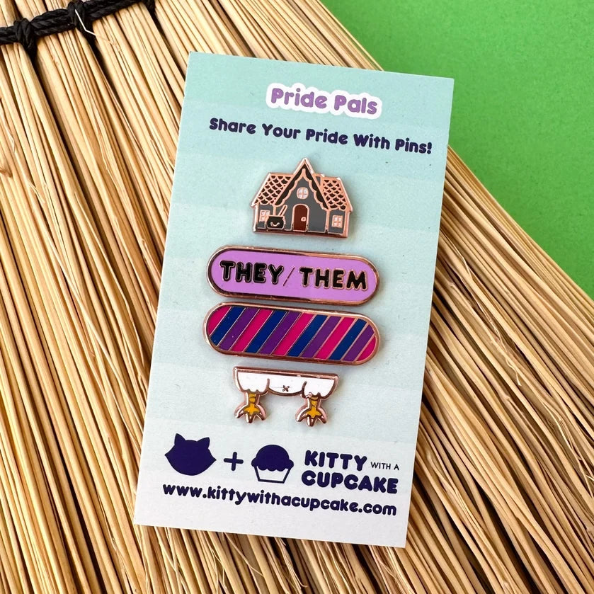 Pride Pals Enamel Pin Set - Ghost