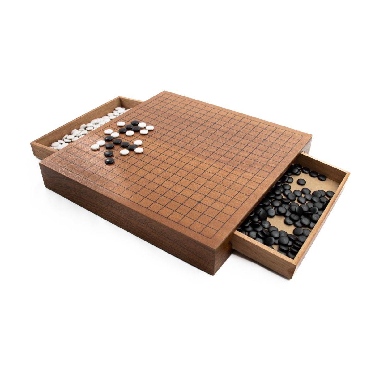 LPG Classics: Wooden Weiqi / Go Set - 30 cm Board with Drawers