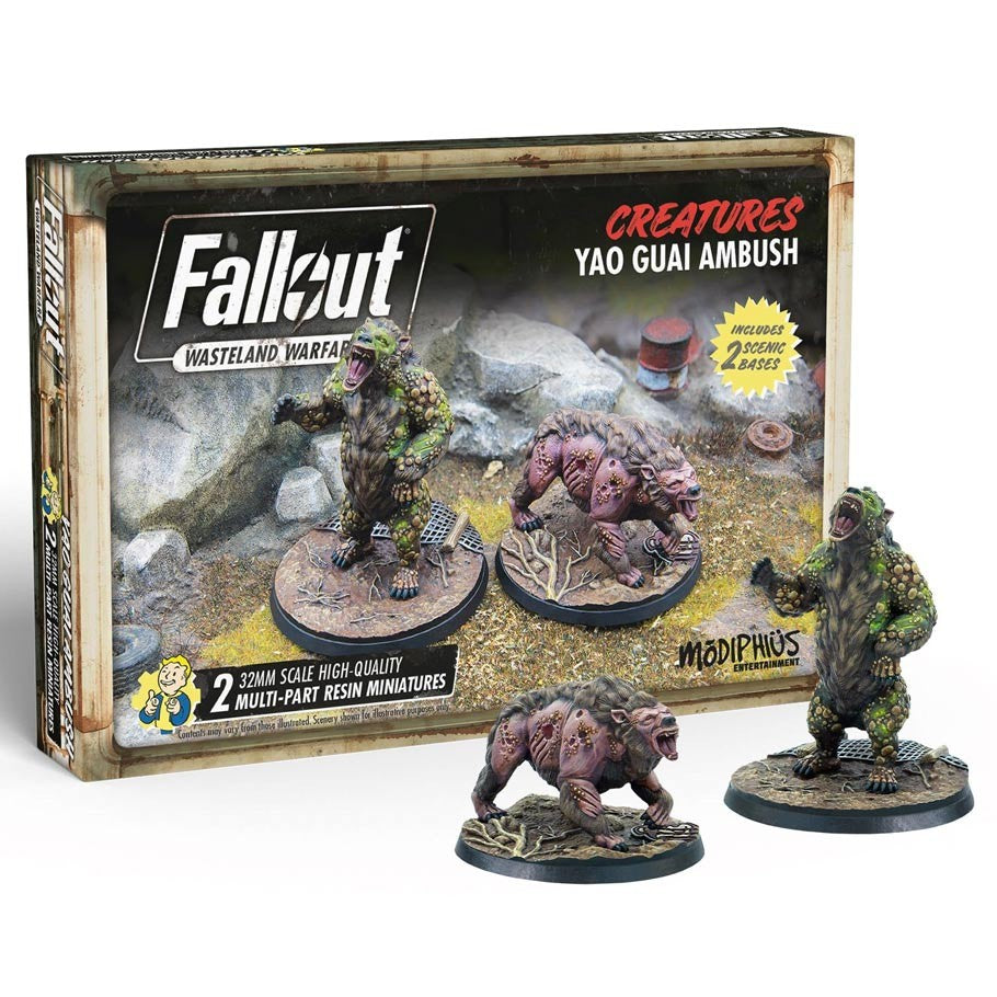 Fallout: Wasteland Warfare - Creatures - Yao Guai Ambush