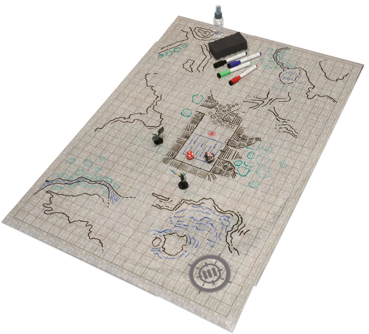 Enhance: Grid Mat Campaign Kit - Stone Terrain