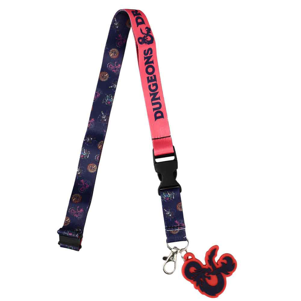 Dungeons & Dragons Lapel Pins & Lanyard Dice Box Set