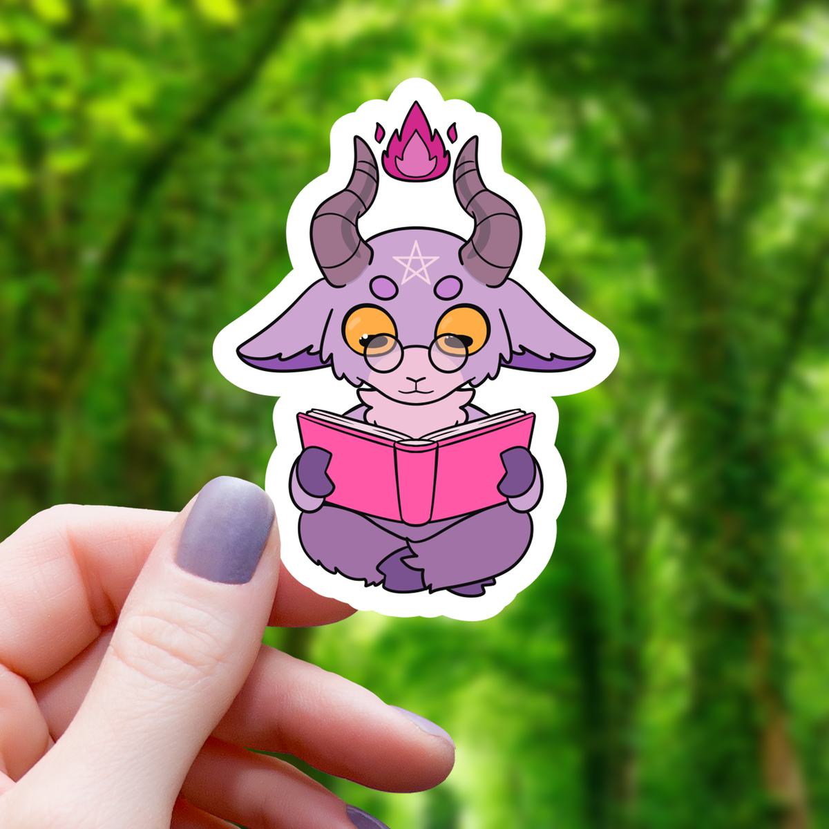 Reading Baphomet Sticker - 3"