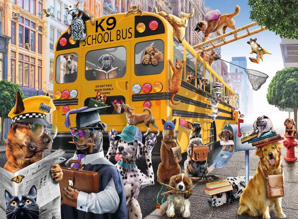 Puzzle: Pet School Pals
