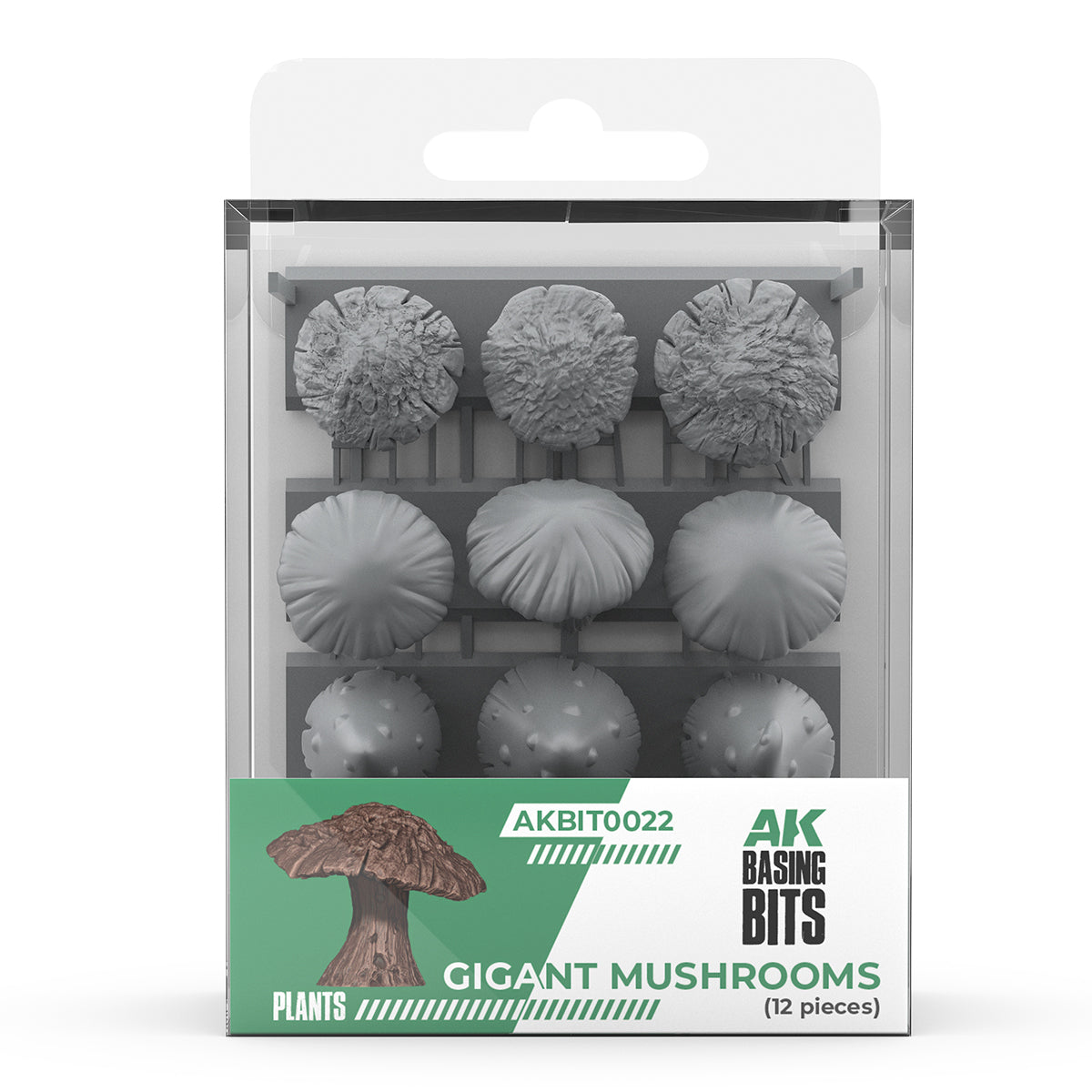AK Interactive Basing Bits: Gigant Mushrooms (12 Pieces)
