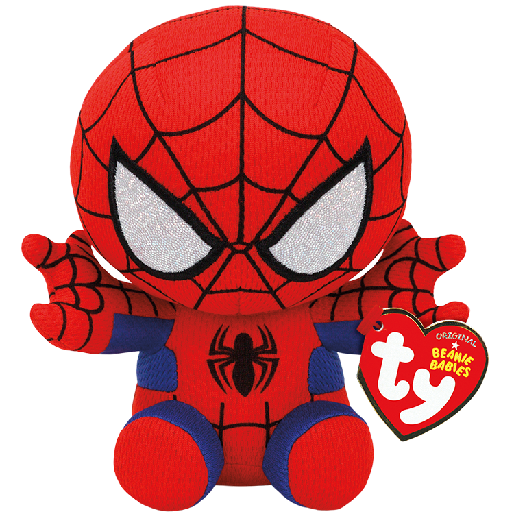Ty Marvel Beanie Babies: Spiderman (Small)