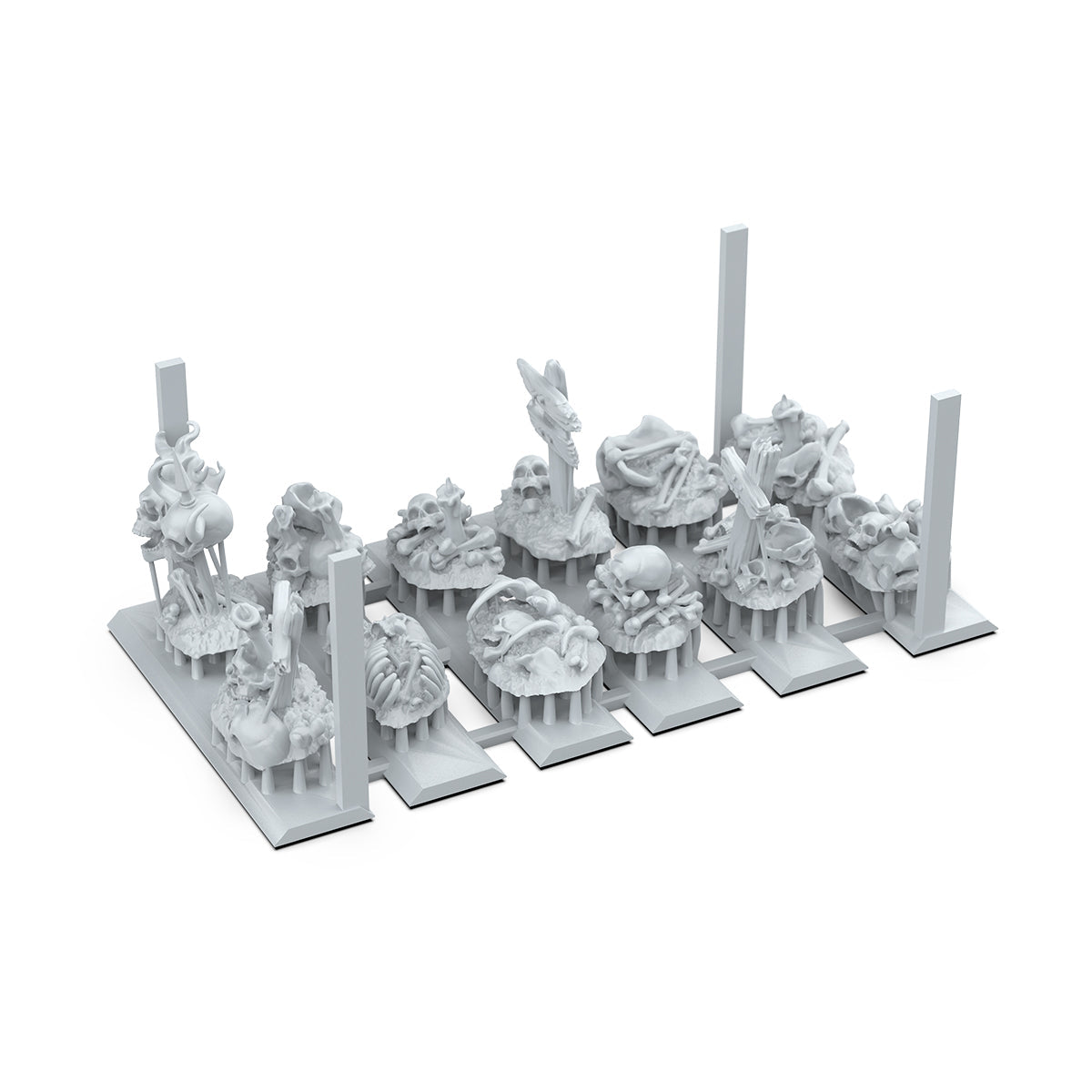 AK Interactive Basing Bits: Bones Remains (12 Pieces)