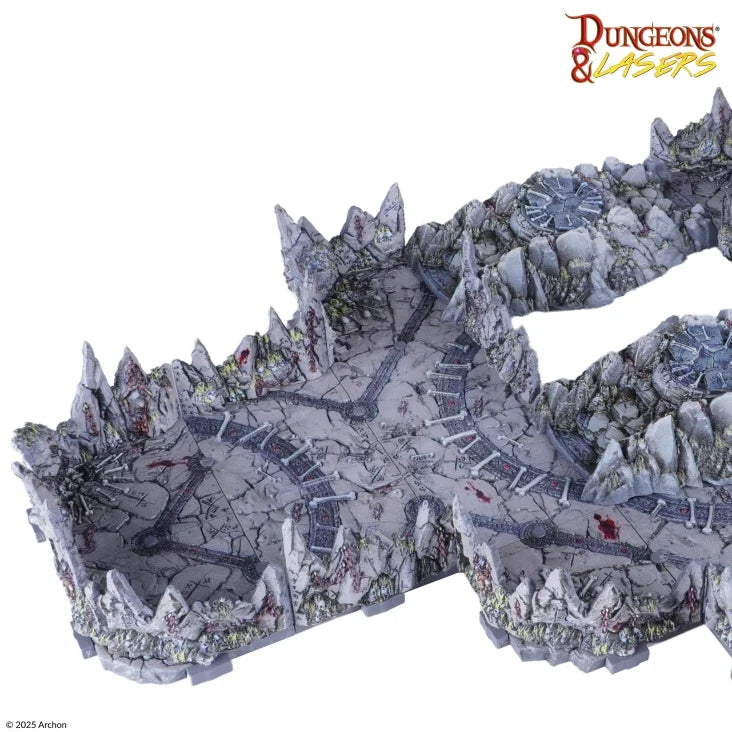 Dungeons & Lasers: Caves Series - Ritual Sites Pre-Painted Prismacast Terrain