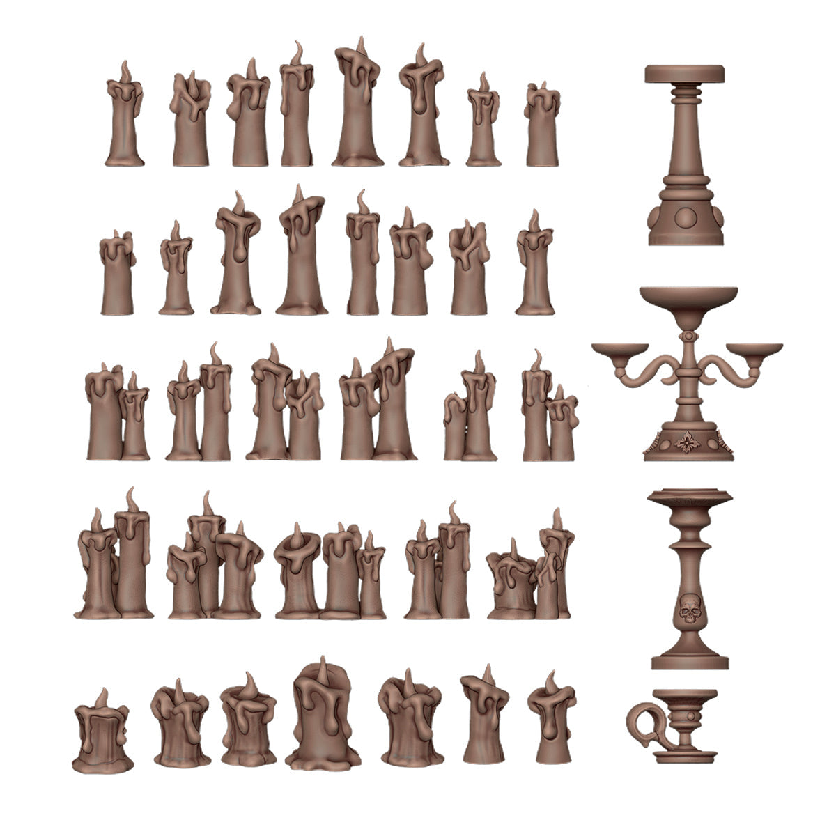 AK Interactive Basing Bits: Candles (73 Pieces)