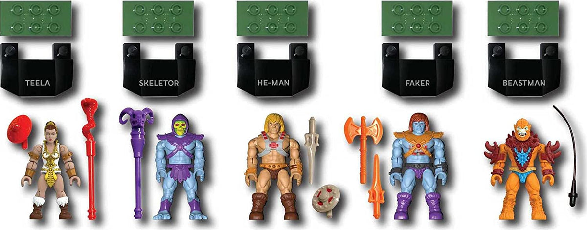 Mega Construx Heroes Battle for Eternia Collection Micro Action Figure Building Set