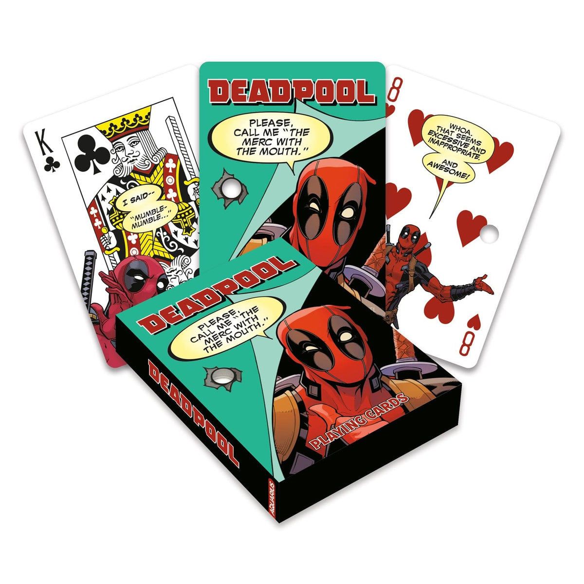 Aquarius: Playing Cards - Marvel - Deadpool - Quotes