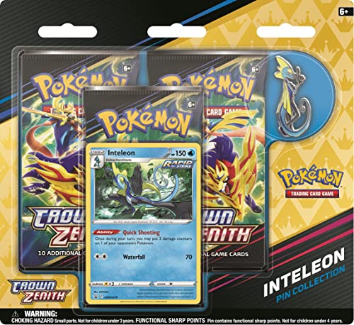 Pokemon Crown Zenith Pin Collection: Inteleon