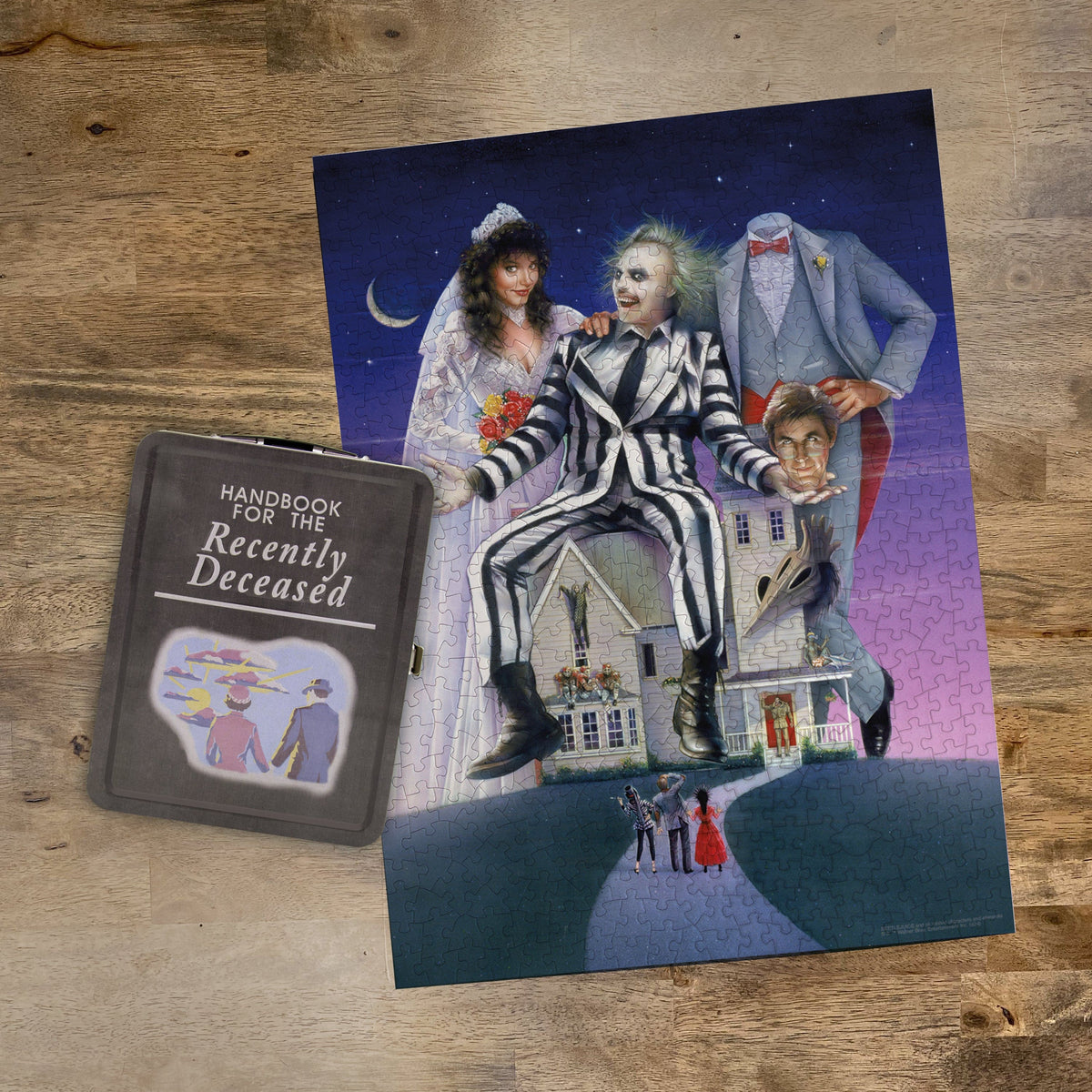 Aquarius Puzzles: Beetlejuice 500 Piece Jigsaw Puzzle & Fun Box Set