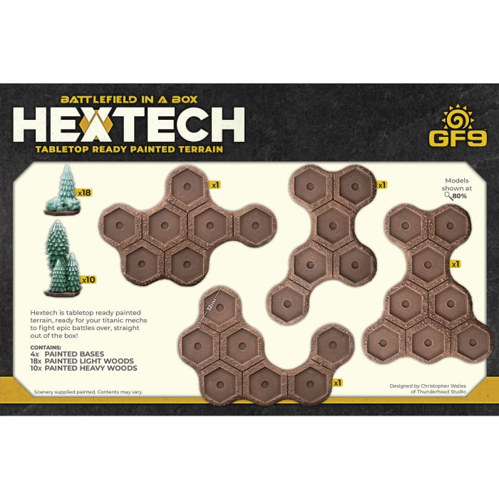 Battlefield in a Box: HexTech - Winter Light and Heavy Woods