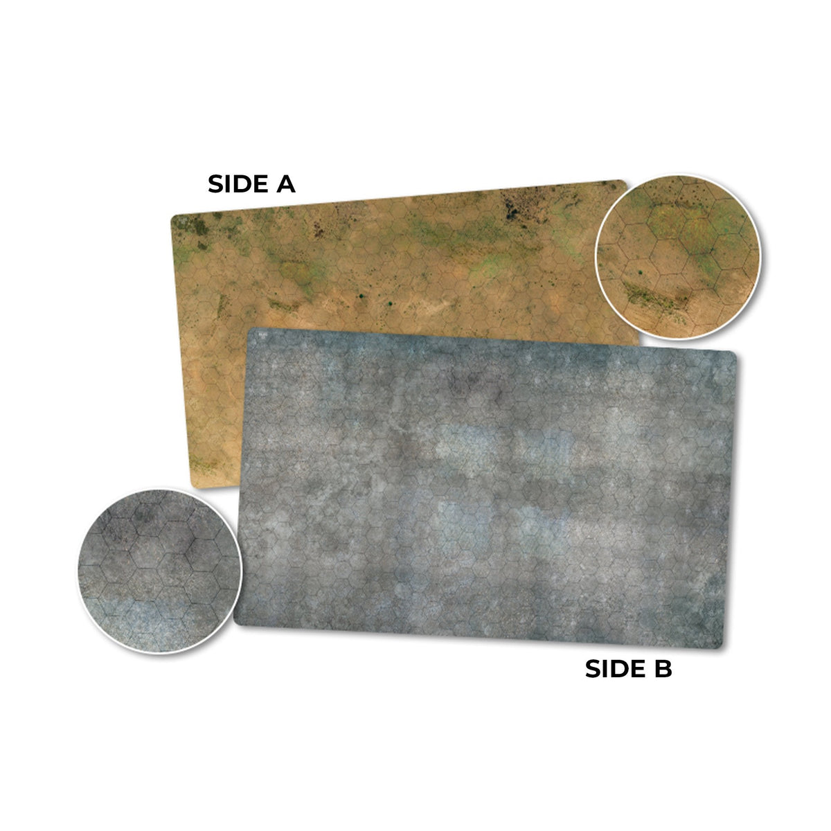 Battlefield in a Box: HexTech - Game Mat 2 - Arid/Urban