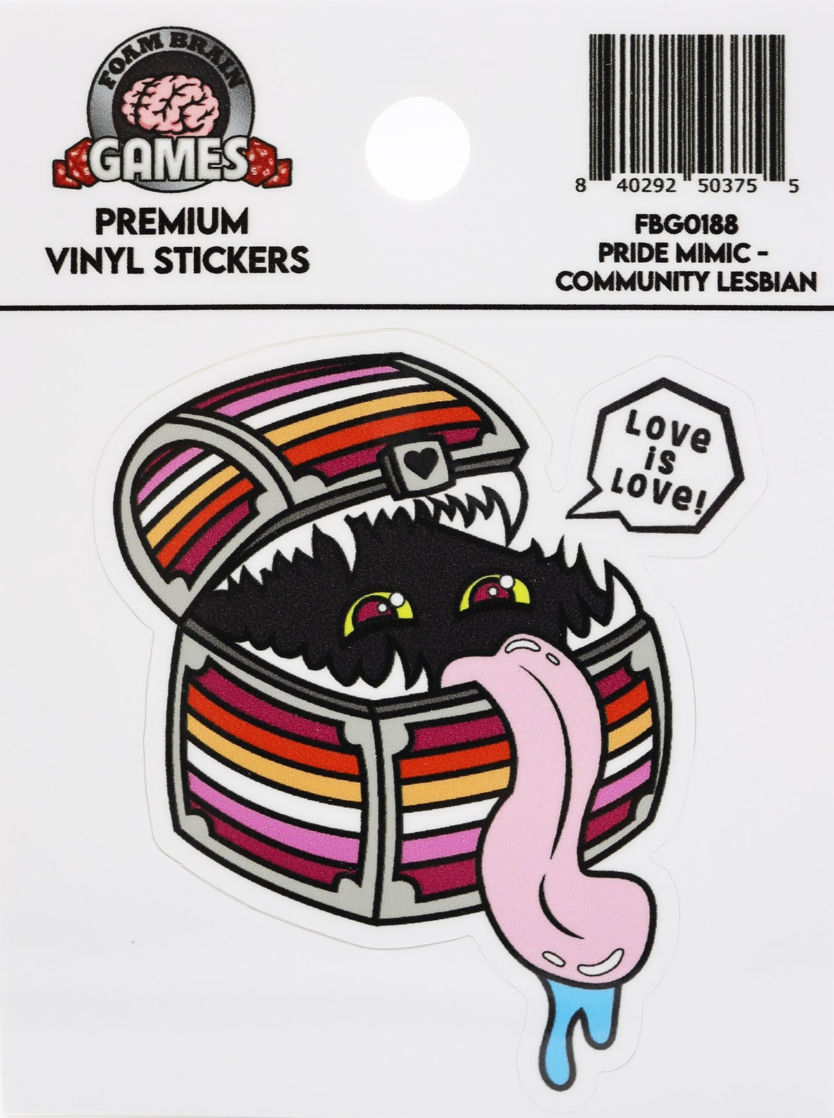 Pride Mimic Sticker: Lesbian