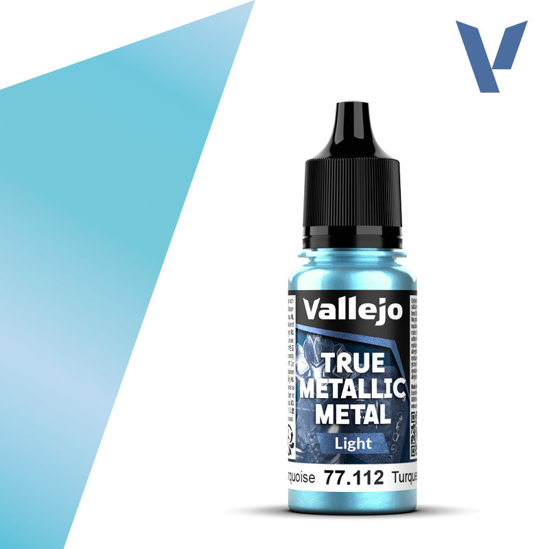 Vallejo True Metallic Metal: Hydra Turquoise - Light (18 ml)