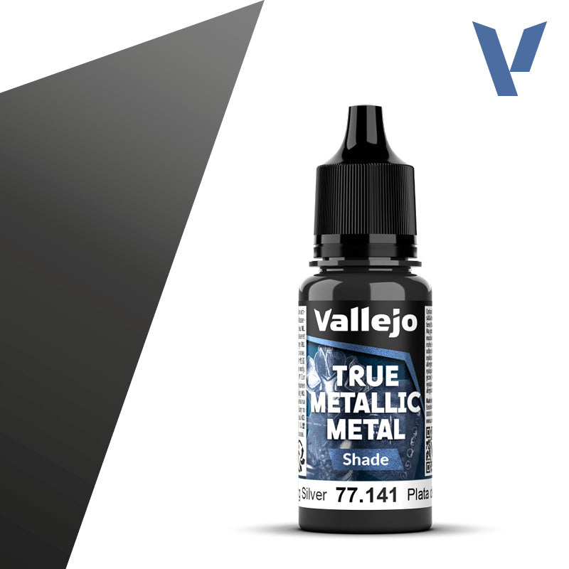 Vallejo True Metallic Metal: Sterling Silver - Shade (18 ml)