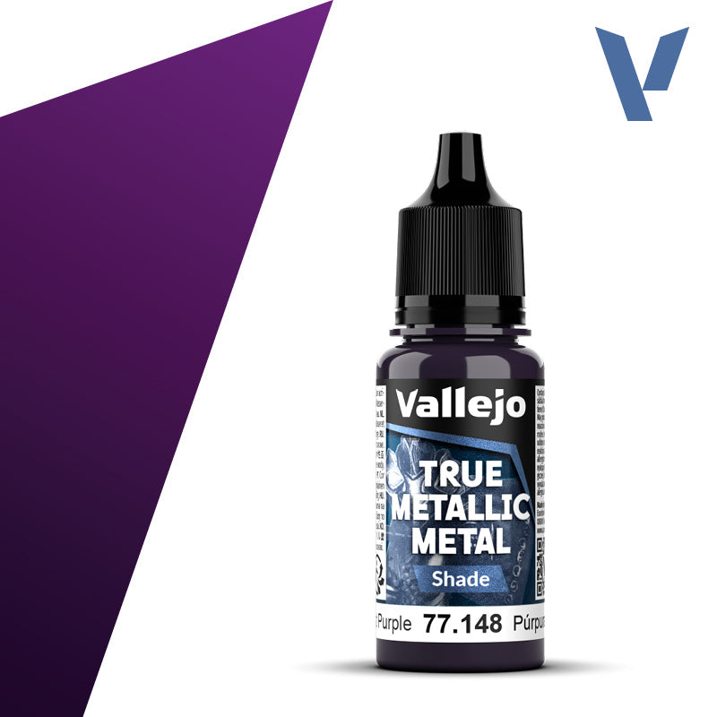 Vallejo True Metallic Metal: Amethyst Purple - Shade (18 ml)