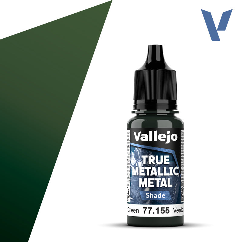 Vallejo True Metallic Metal: Amber Green - Shade (18 ml)