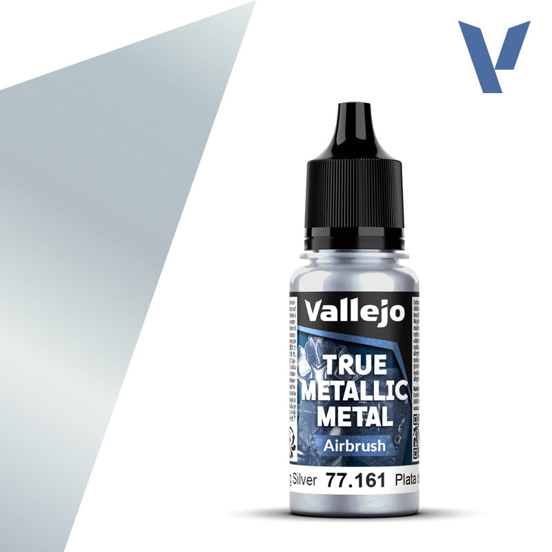 Vallejo True Metallic Metal: Sterling Silver - Airbrush (18 ml)