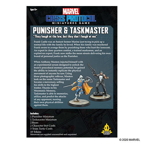Marvel Crisis Protocol: Punisher & Taskmaster