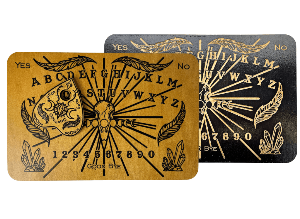 Medium Crow & Crystal Spirit Board - Light Stain