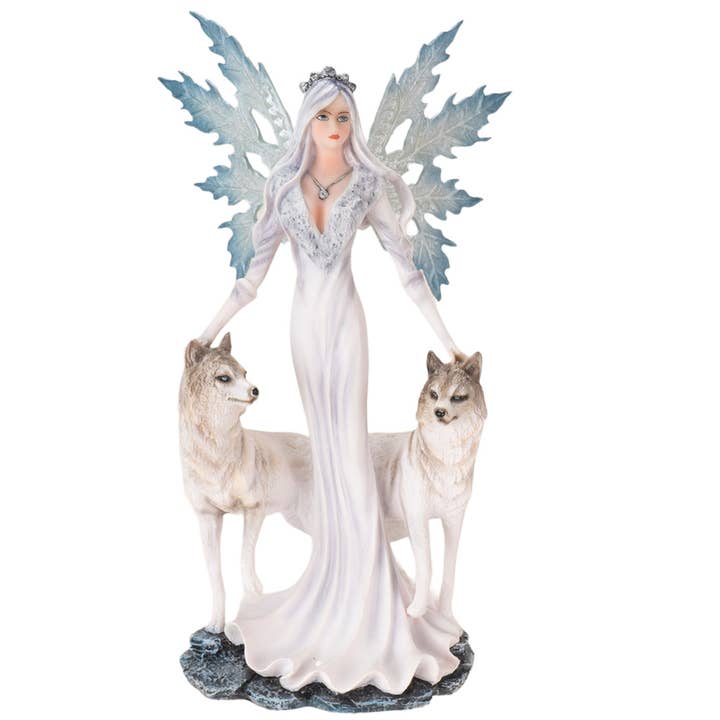 Snow Queen with Wolves