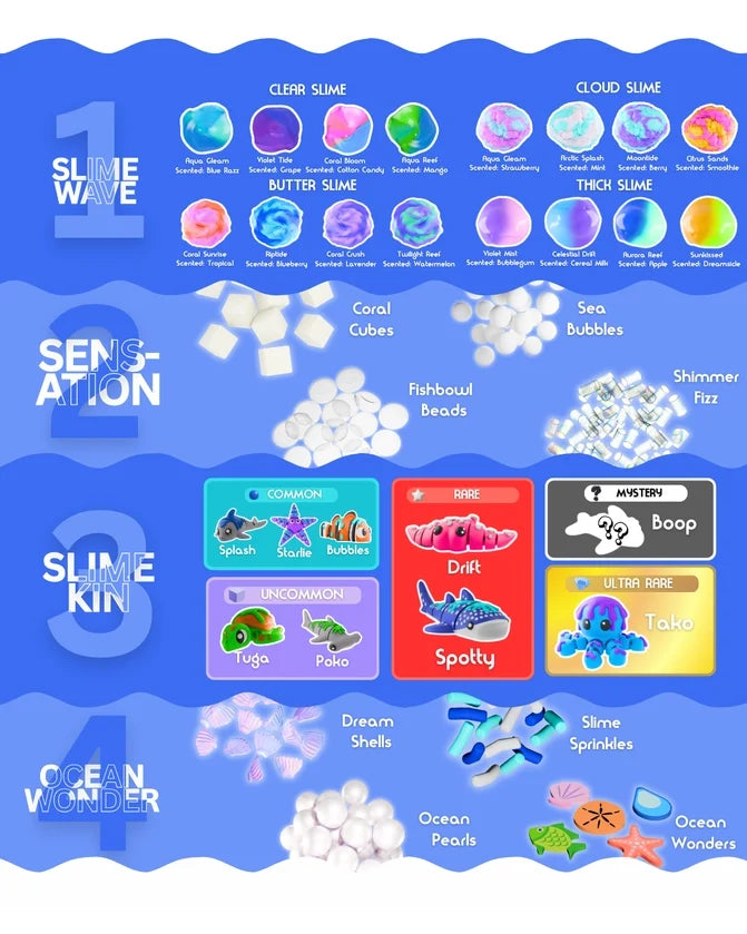 Dope Slime Worlds: Oceanic Series 1 - Clear Slime