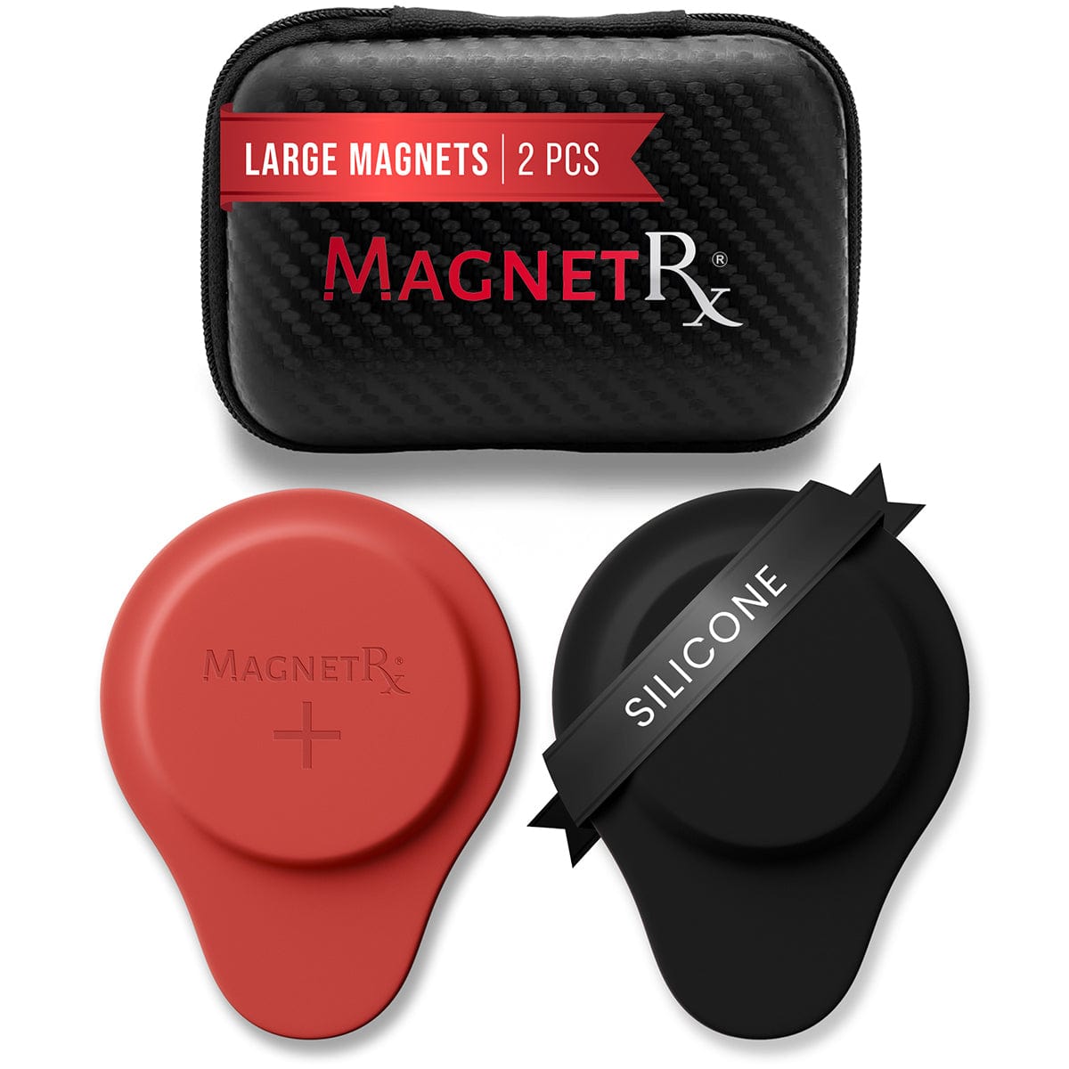 Biomagnetic Therapy Magnet Set — Neodymium & Silicone (2 Large Magnets)
