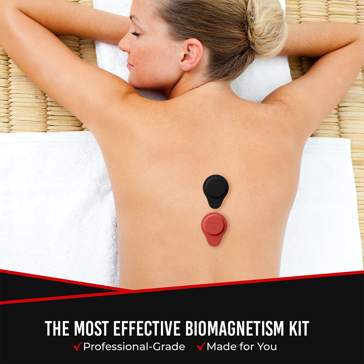 Biomagnetic Therapy Magnet Set — Neodymium & Silicone (2 Medium Magnets)
