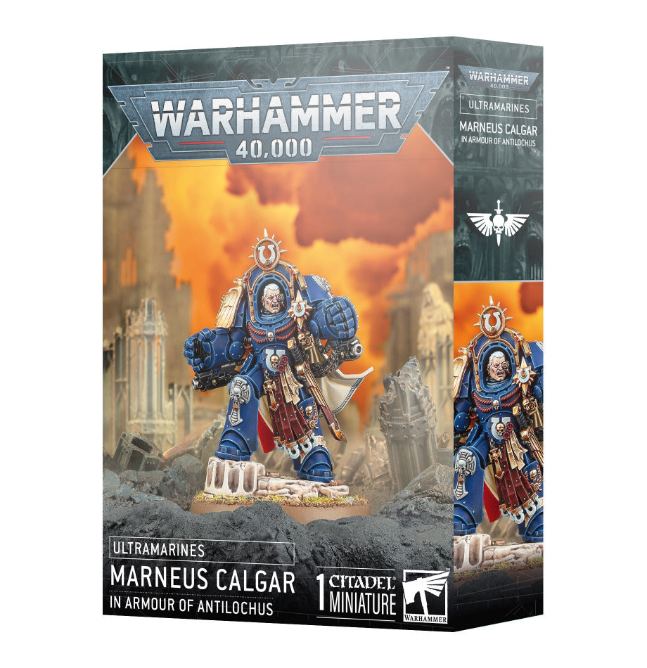 Warhammer 40K: Ultramarines - Marneus Calgar in Armor of Antilochus