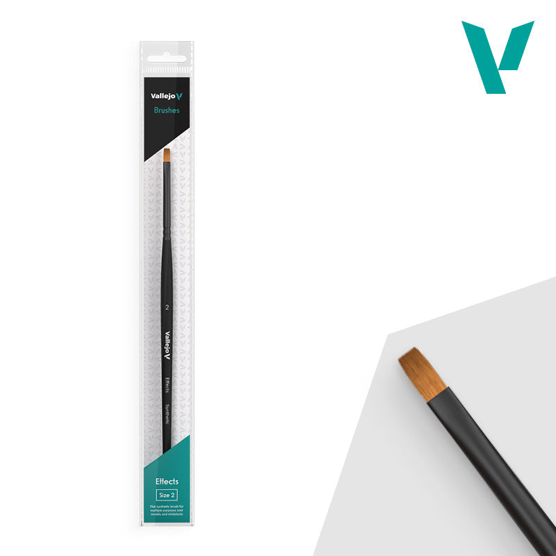 Vallejo Hobby Brushes: Effects - Synthetic - Size 2