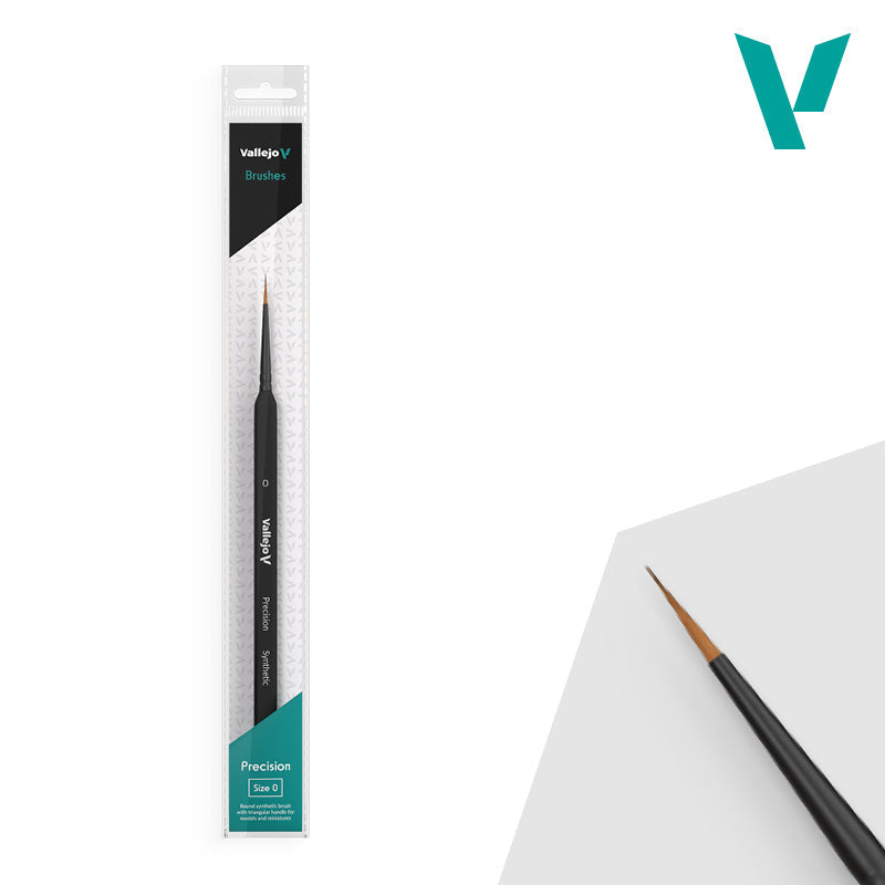 Vallejo Hobby Brushes: Precision - Synthetic - Size 0