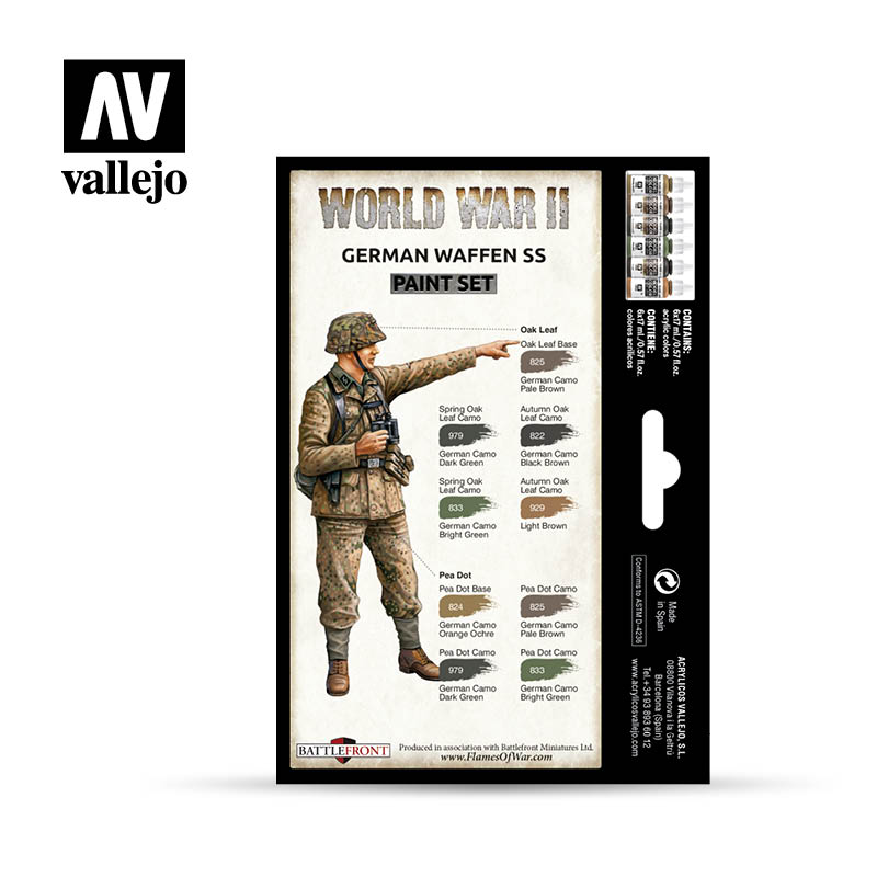 Model Color: WWII Paint Set - German Waffen SS